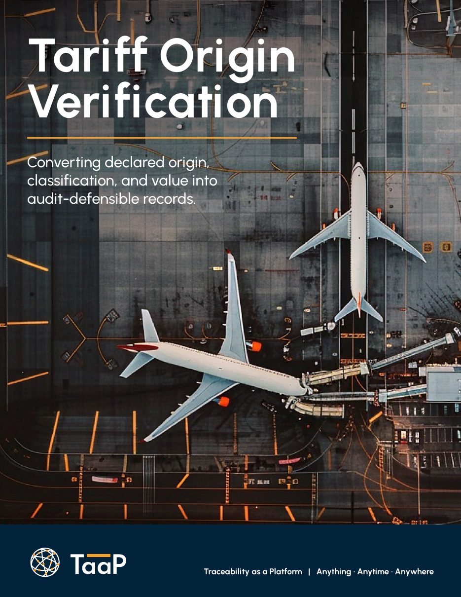 Cover of Tariff Origin Verification: Converting Declared Origin, Classification, and Value into Audit-Defensible Records